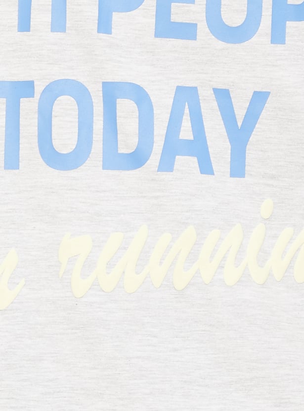 Women Printed Boxy Fit Sports T-shirt