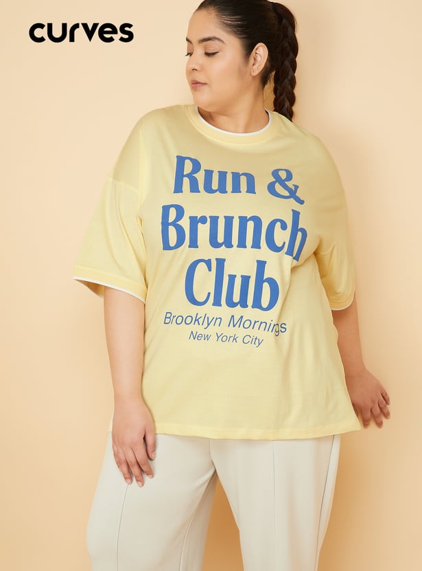 Women Printed Oversized T-shirt