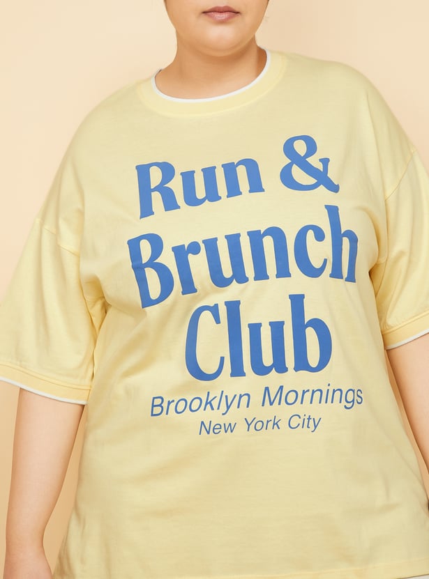 Women Printed Oversized T-shirt