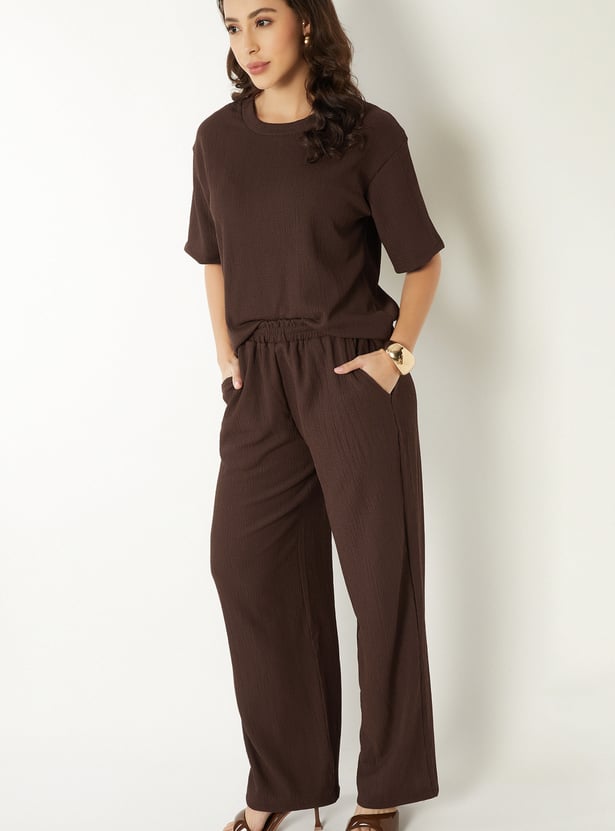 Women Textured T-shirt