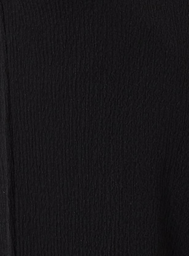 Women Solid Wide Leg Trousers