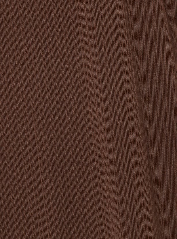 Women Textured A-line Belted Dress