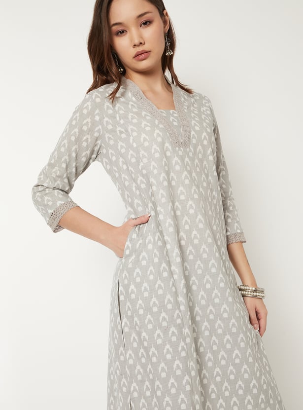 Women Printed Straight Kurta Set