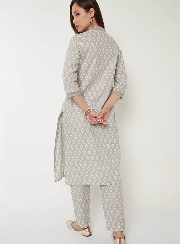 Women Printed Straight Kurta Set