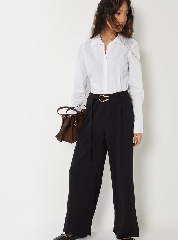 Women Solid Regular Fit Shirt