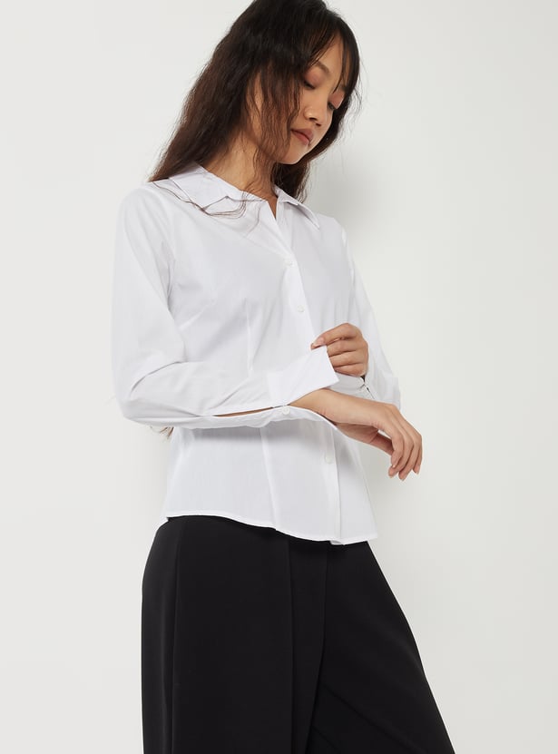 Women Solid Regular Fit Shirt