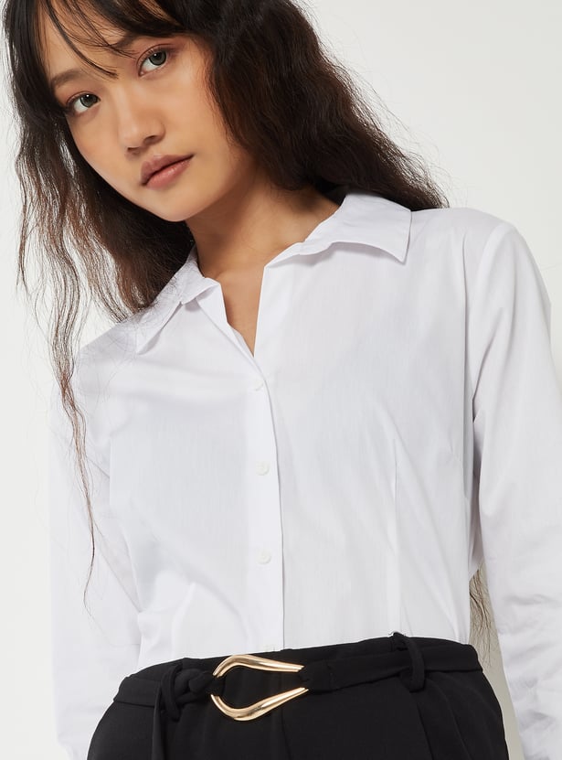 Women Solid Regular Fit Shirt