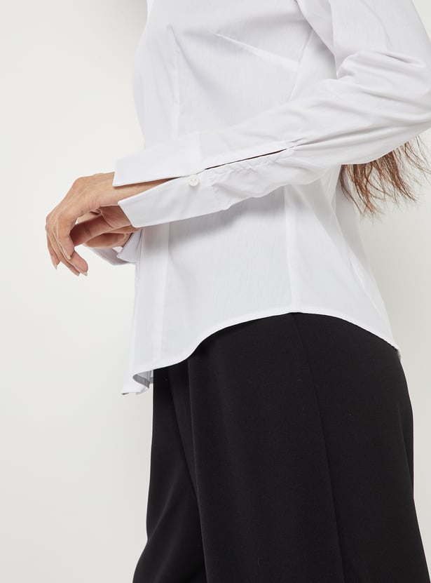 Women Solid Regular Fit Shirt