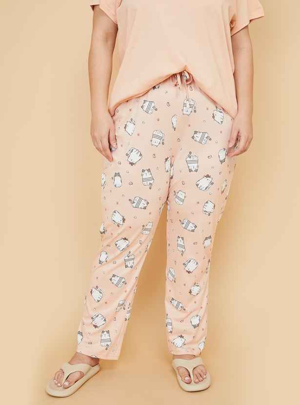 Women Printed PJ Set