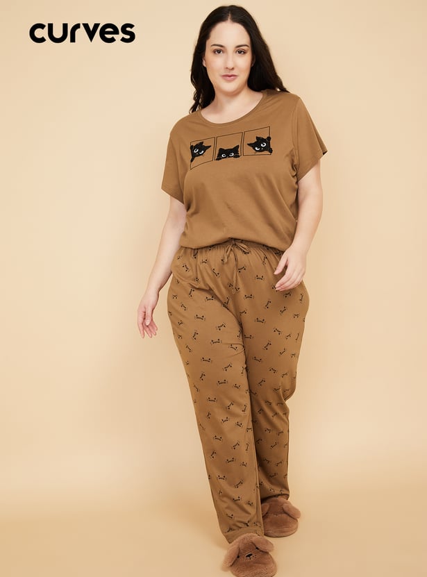 Women Printed PJ Set