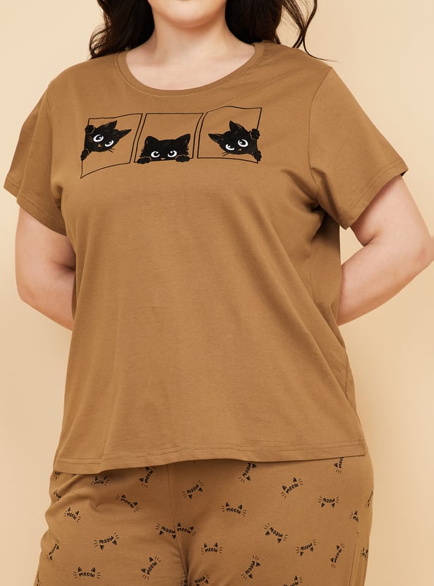 Women Printed PJ Set