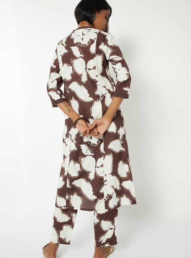 Women Printed A-line Kurta Set