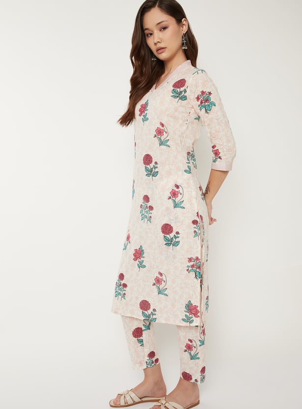 Women Printed Straight Kurta Set