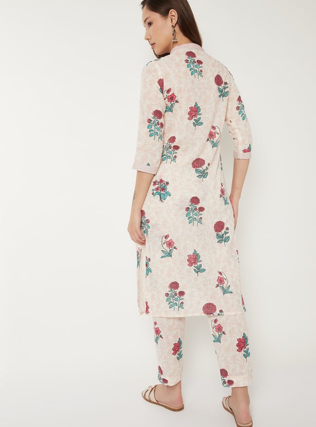 Women Printed Straight Kurta Set