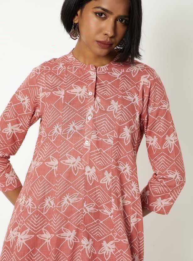 Women Printed A-line Kurta Set