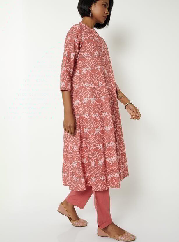 Women Printed A-line Kurta Set