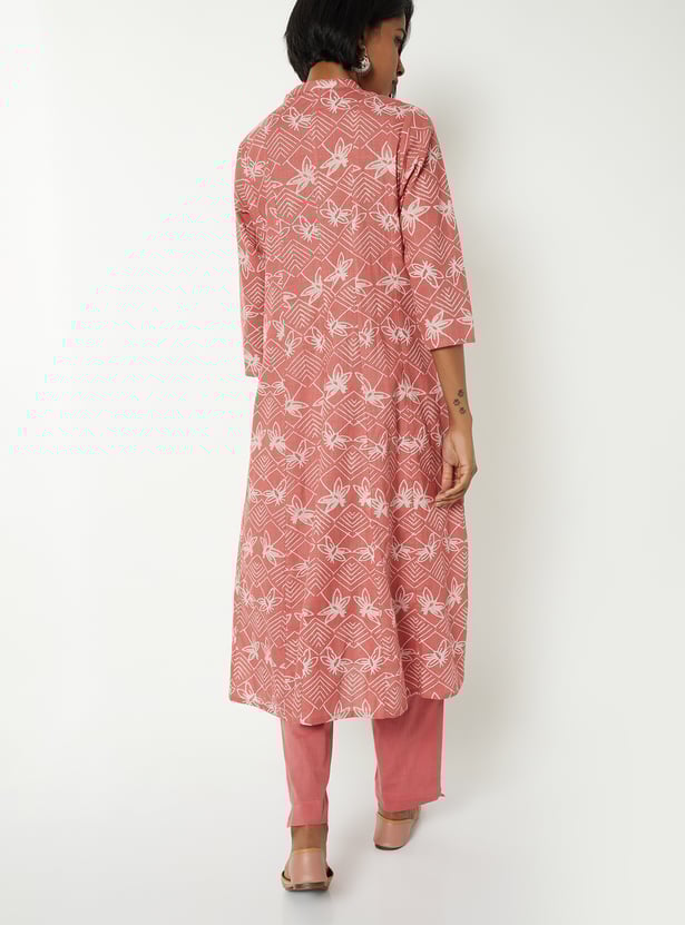 Women Printed A-line Kurta Set