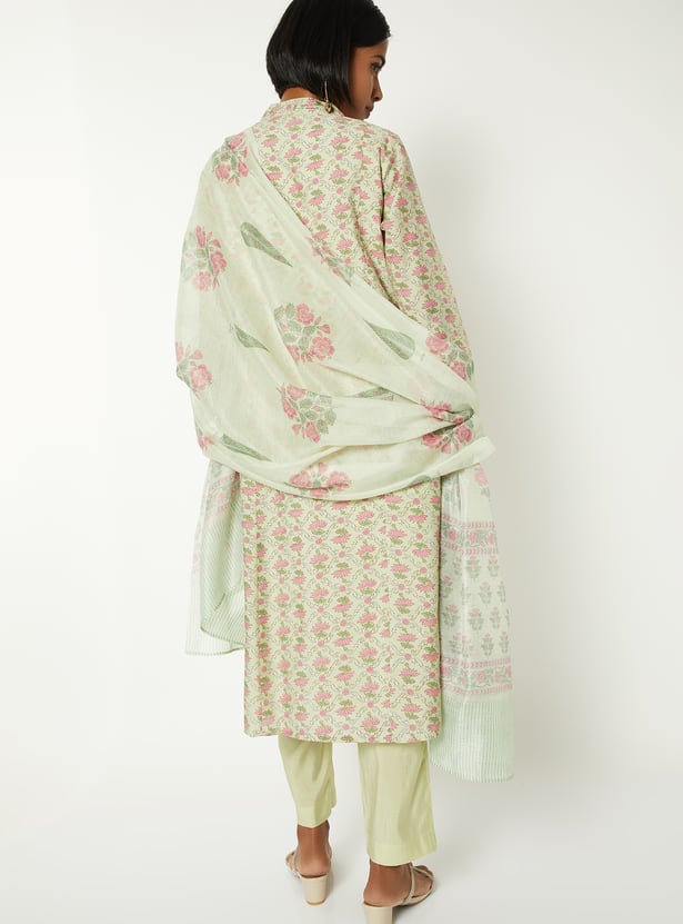 Women Floral Print A-line Kurta Set