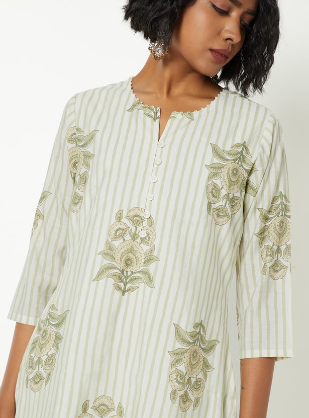 Women Printed Straight Kurta Set