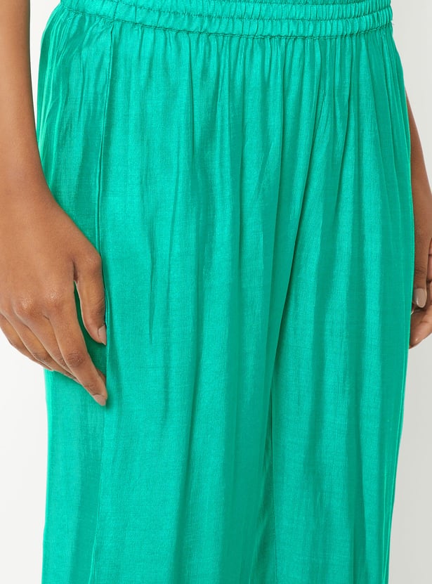 Women Embroidered A-line Kurta Set