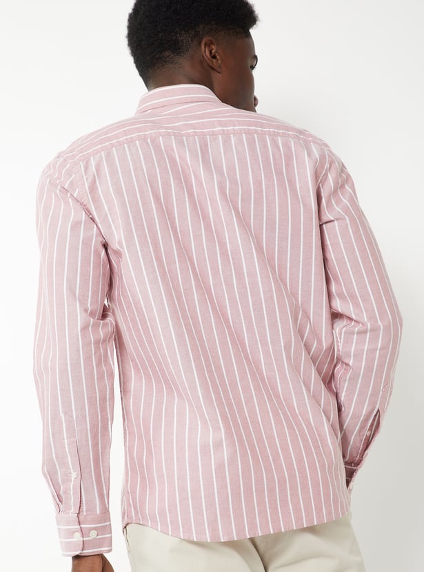 Men Striped Slim Fit Shirt