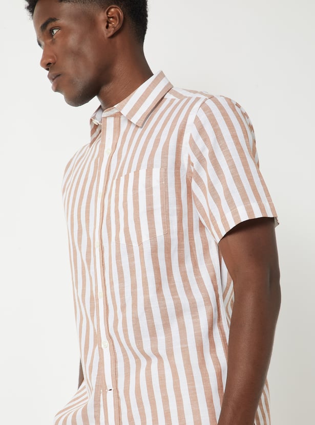 Men Striped Regular Fit Shirt