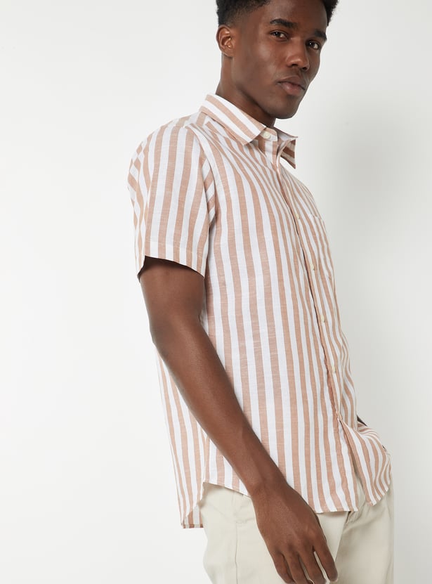 Men Striped Regular Fit Shirt