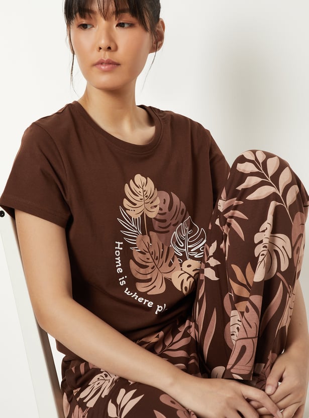 Women Printed PJ Set