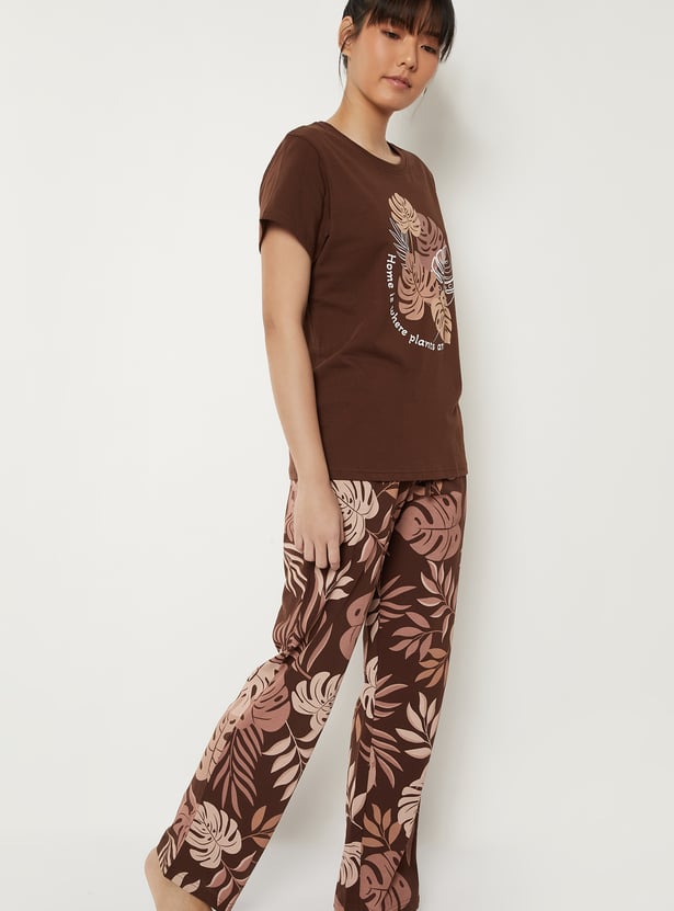 Women Printed PJ Set