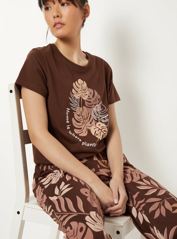 Women Printed PJ Set