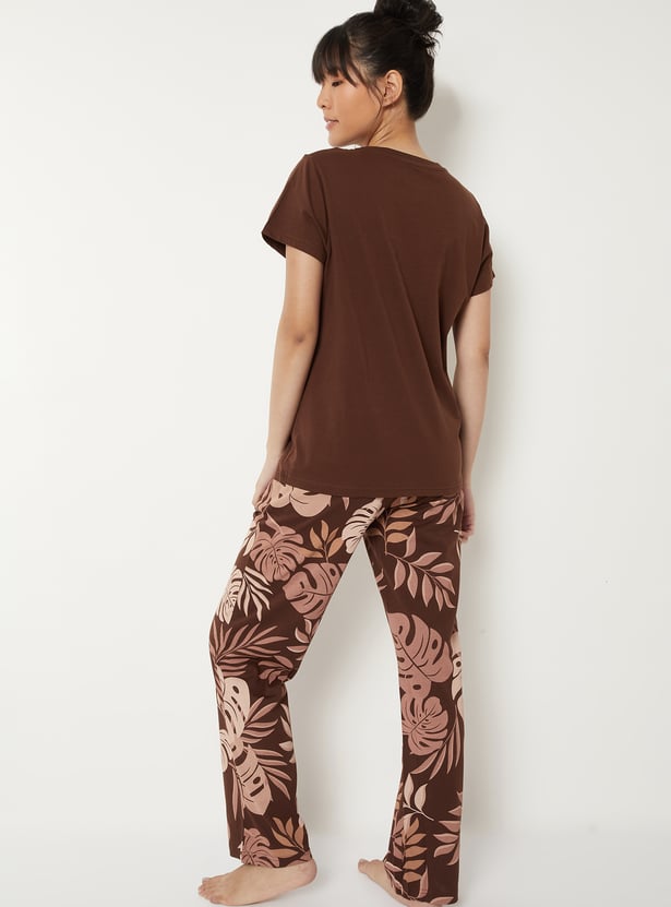 Women Printed PJ Set