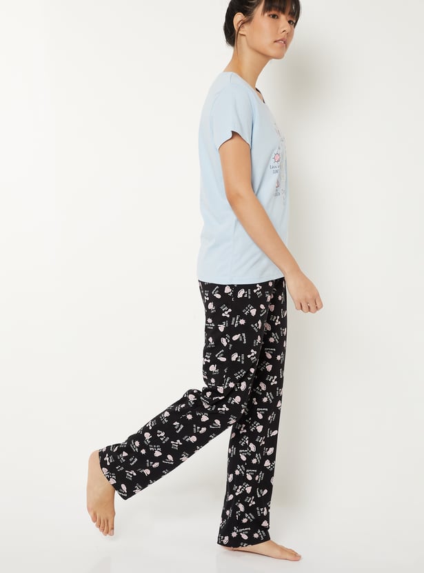 Women Printed PJ Set