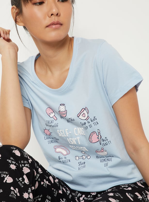 Women Printed PJ Set
