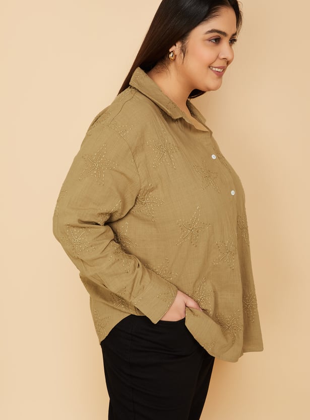 Women Embroidered Shirt