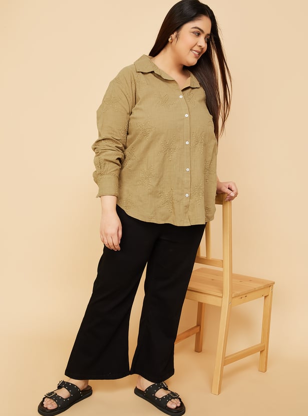 Women Embroidered Shirt