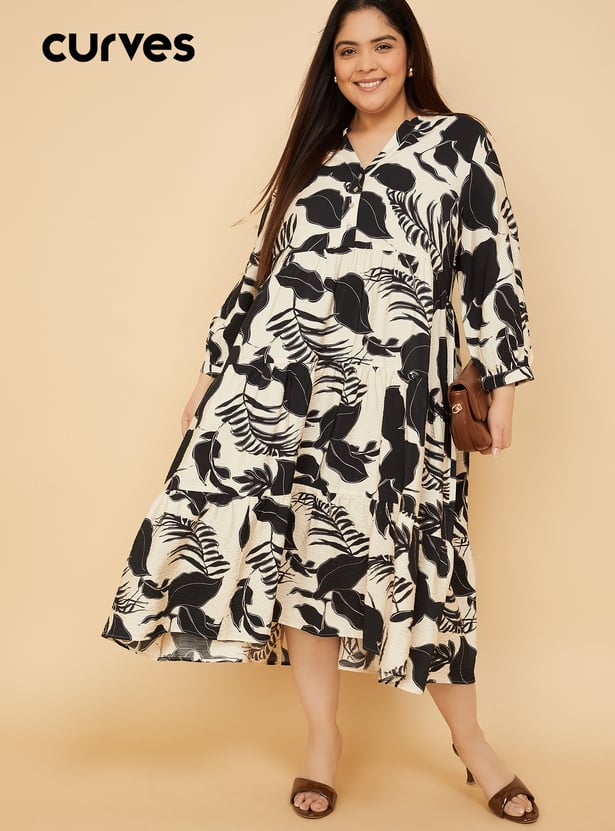 Women Printed Tiered Dress