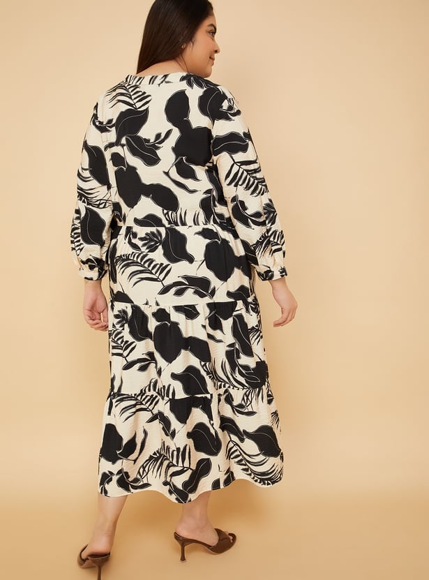 Women Printed Tiered Dress