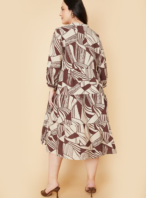 Women Printed Tiered Dress