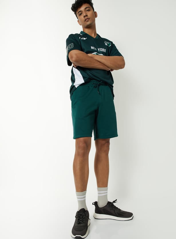 Men Side Stripes Sports Shorts