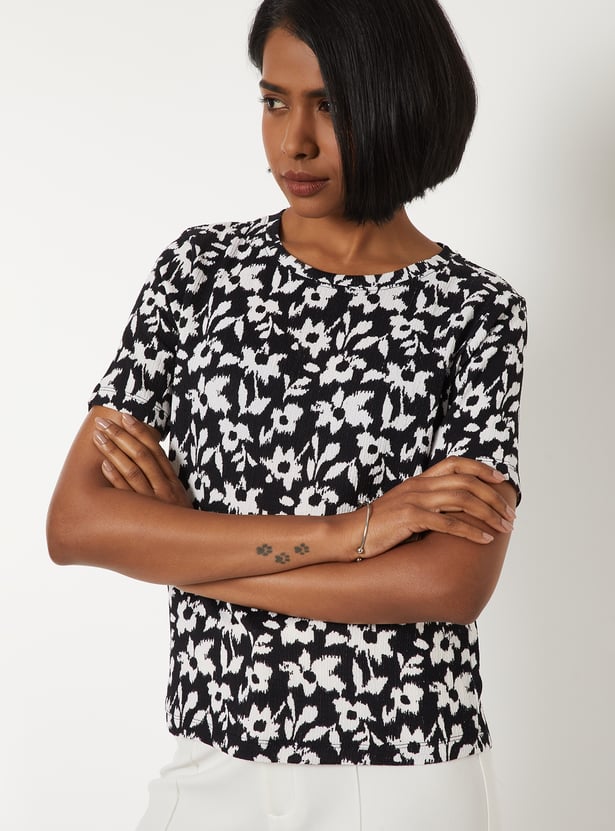 Women Floral Print T-shirt
