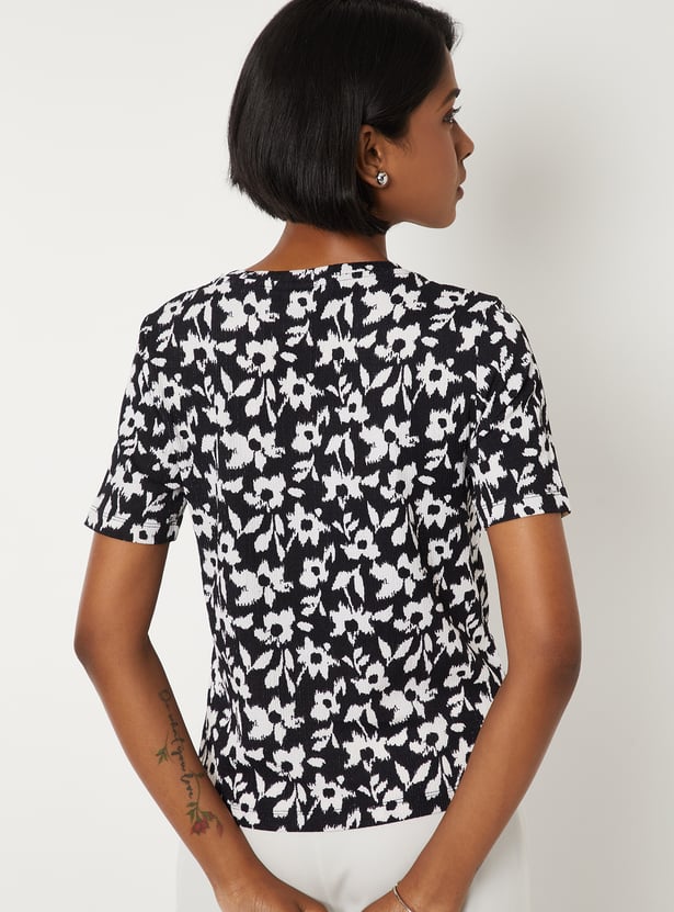 Women Floral Print T-shirt
