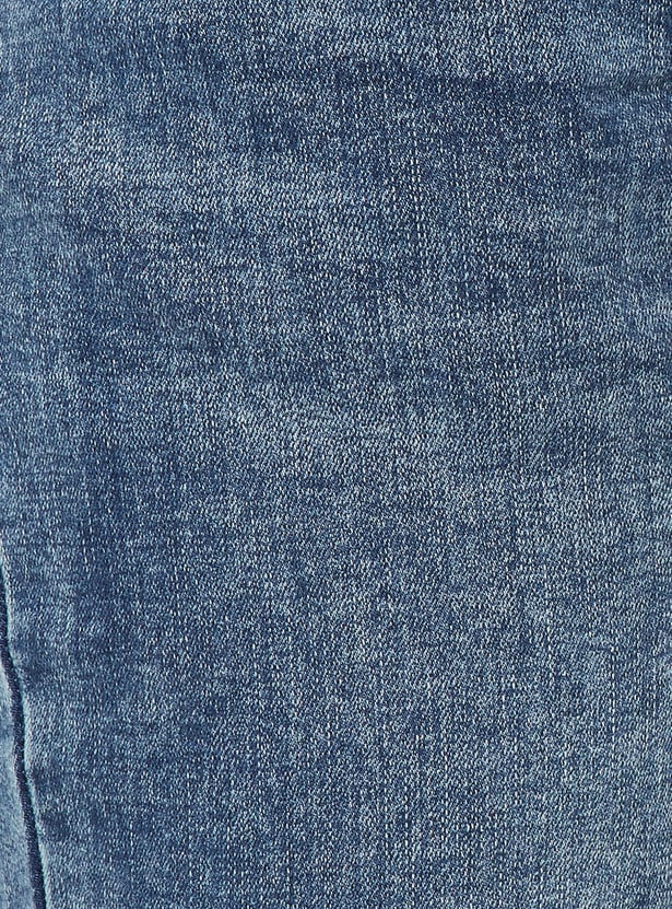 Women Washed Flare Jeans