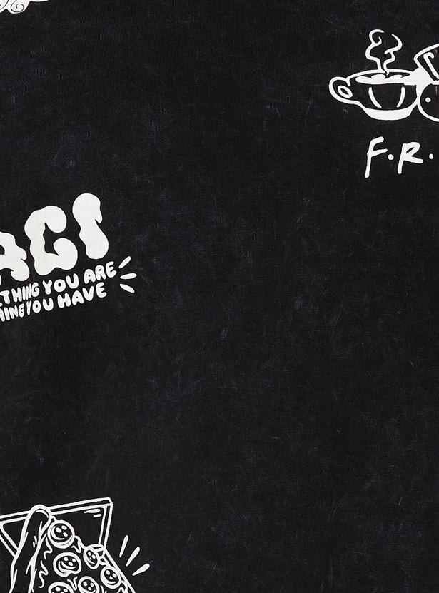 ALAYA F x URB_N Women Friends Print Oversized T-shirt