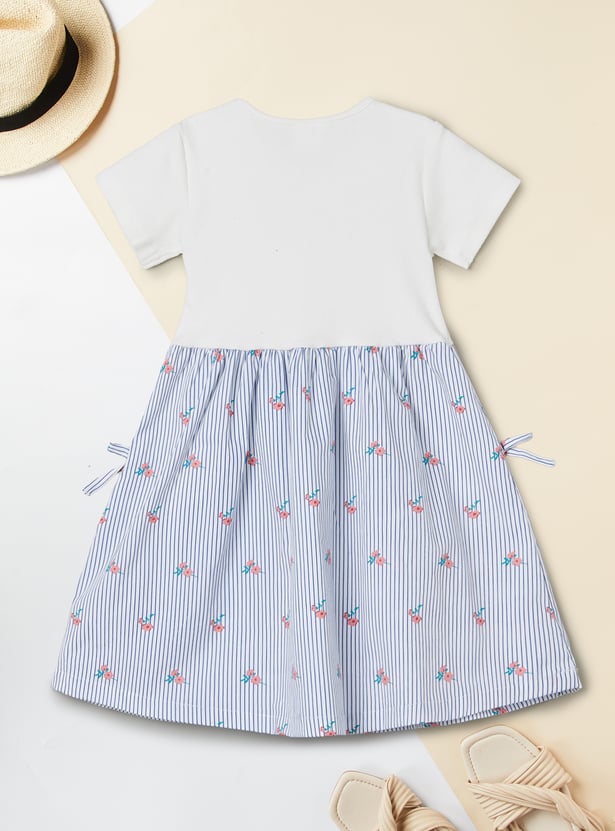 Girls Printed A-line Dress