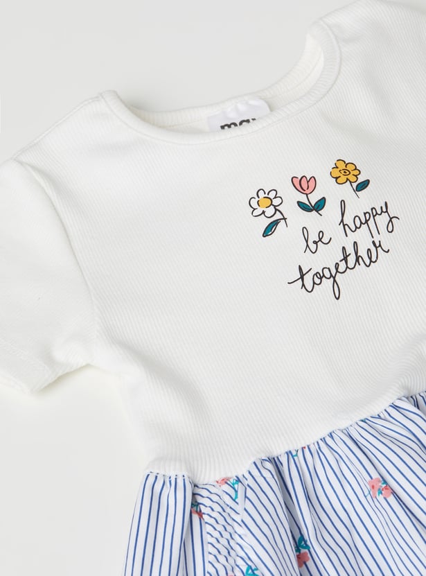 Girls Printed A-line Dress