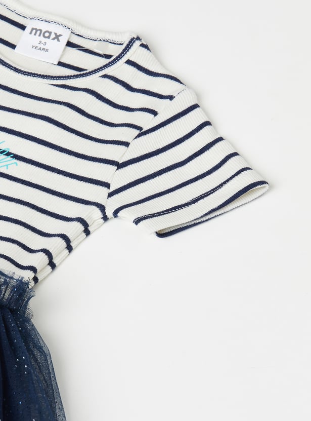 Girls Sequins Tulle Dress