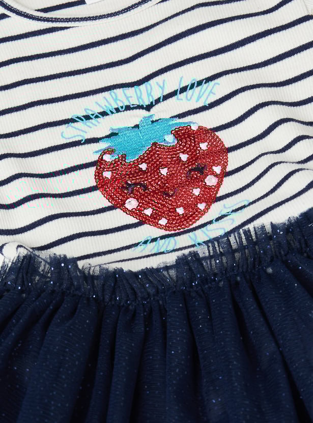 Girls Sequins Tulle Dress