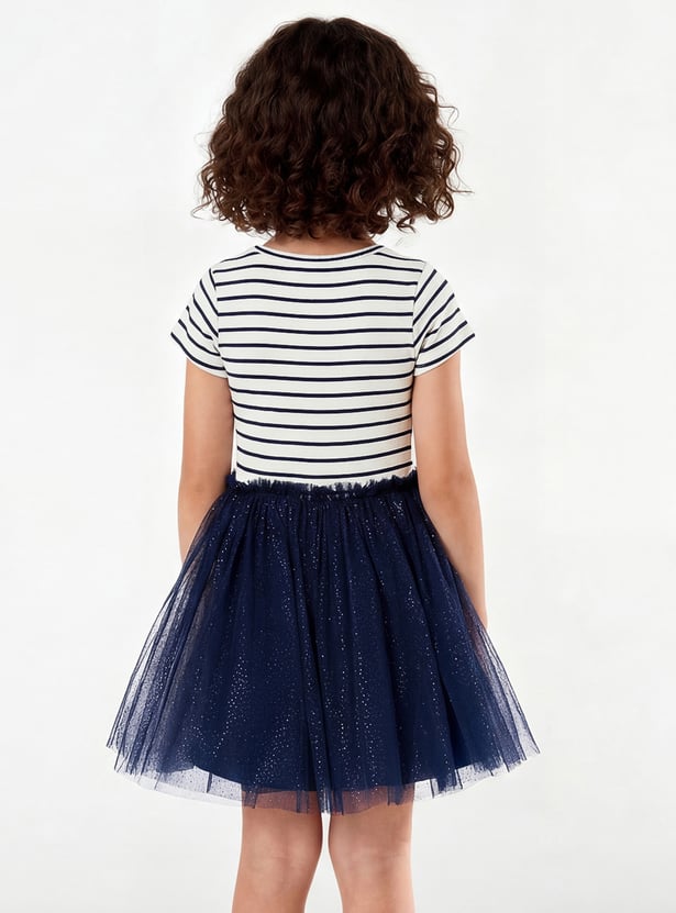 Girls Sequins Tulle Dress