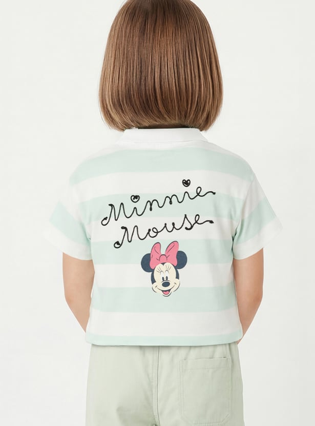 Girls Minnie Mouse Polo T-shirt