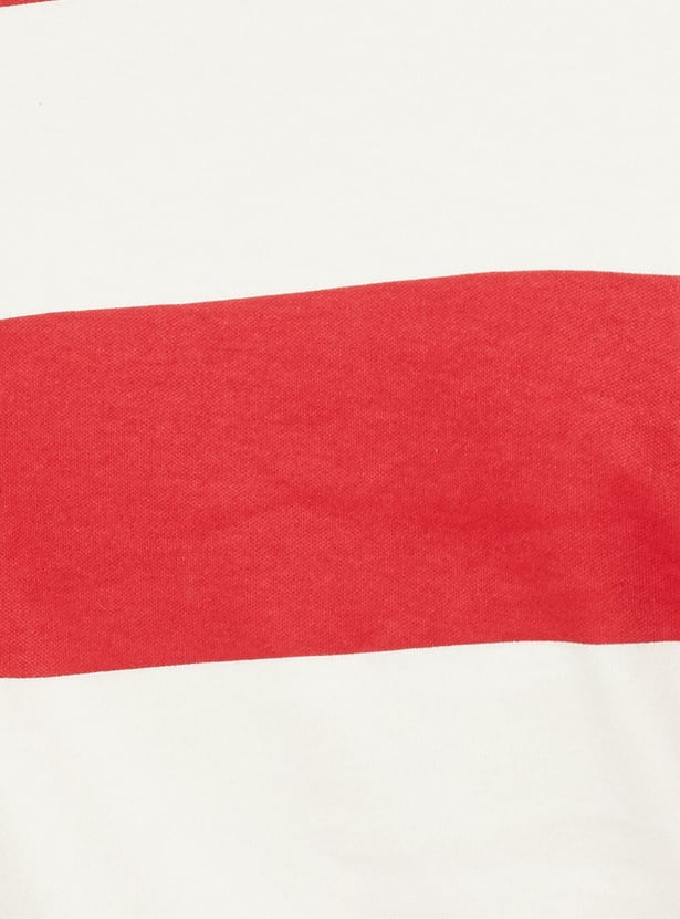 Women Striped Athleisure T-shirt